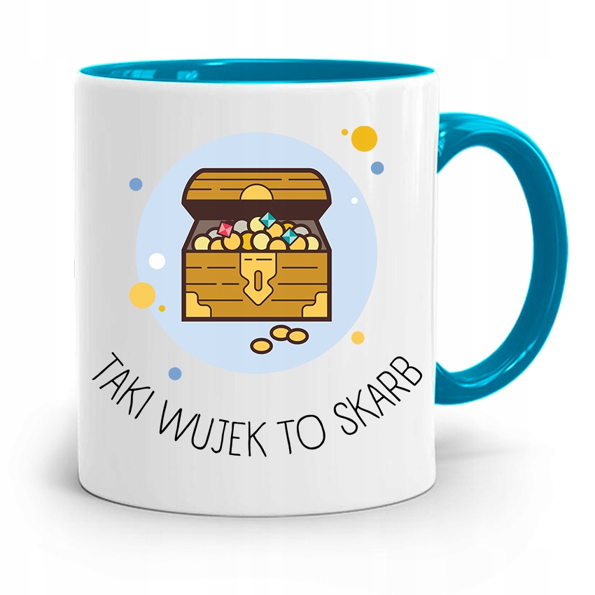 Kubek Błękitny Prezent Wujka Taki Wujek To Skarb Z Nadrukiem Ze Zdjęciem