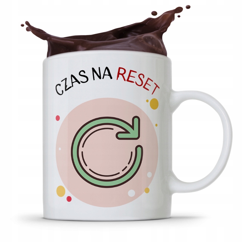 Kubek Informatyka Programisty Czas Na Reset Z Nadrukiem Ze Zdjęciem