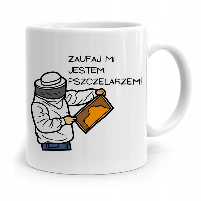 Kubek Prezent Dla Pszczelarza Zaufaj Mi! Prezent Z Nadrukiem Ze Zdjęciem