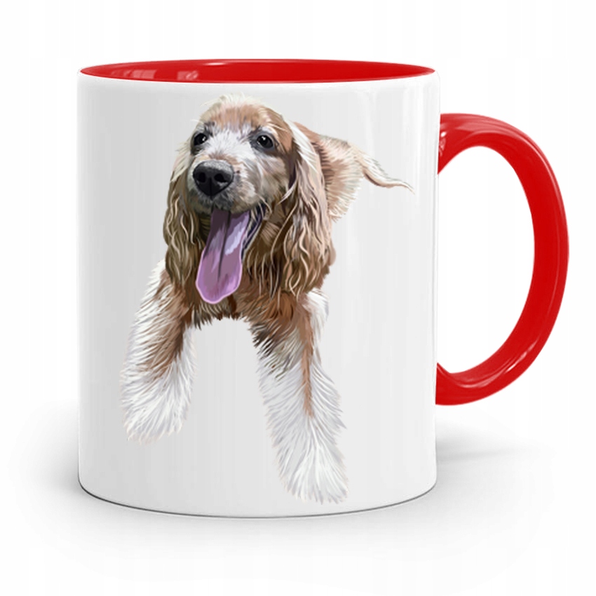 Kubek Czerwony Dzień Dziecka Piesek Prezent Z Nadrukiem Ze Zdjęciem