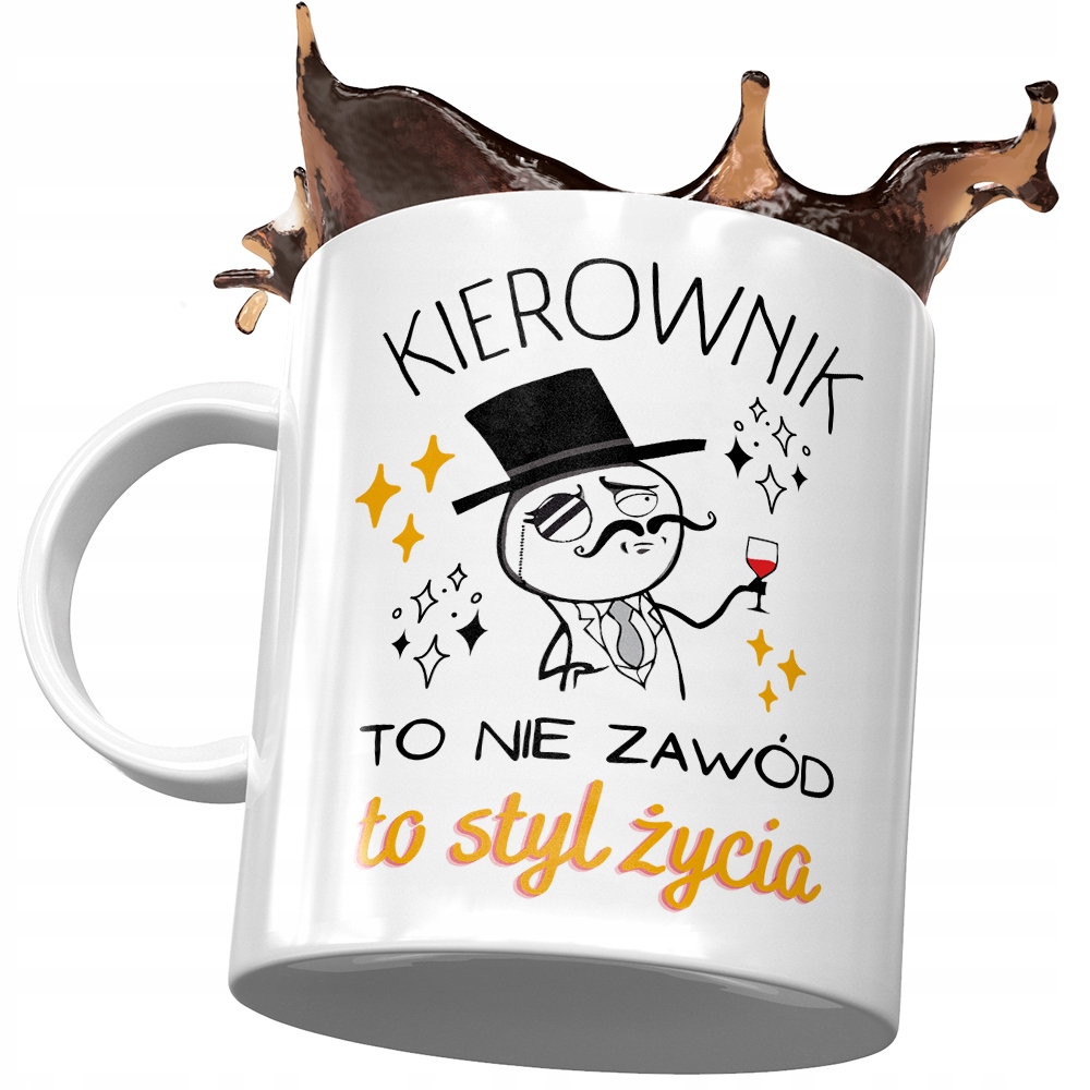 Dla Kierownika Kubek Na Urodziny Na Prezent Z Nadrukiem Ze Zdjęciem