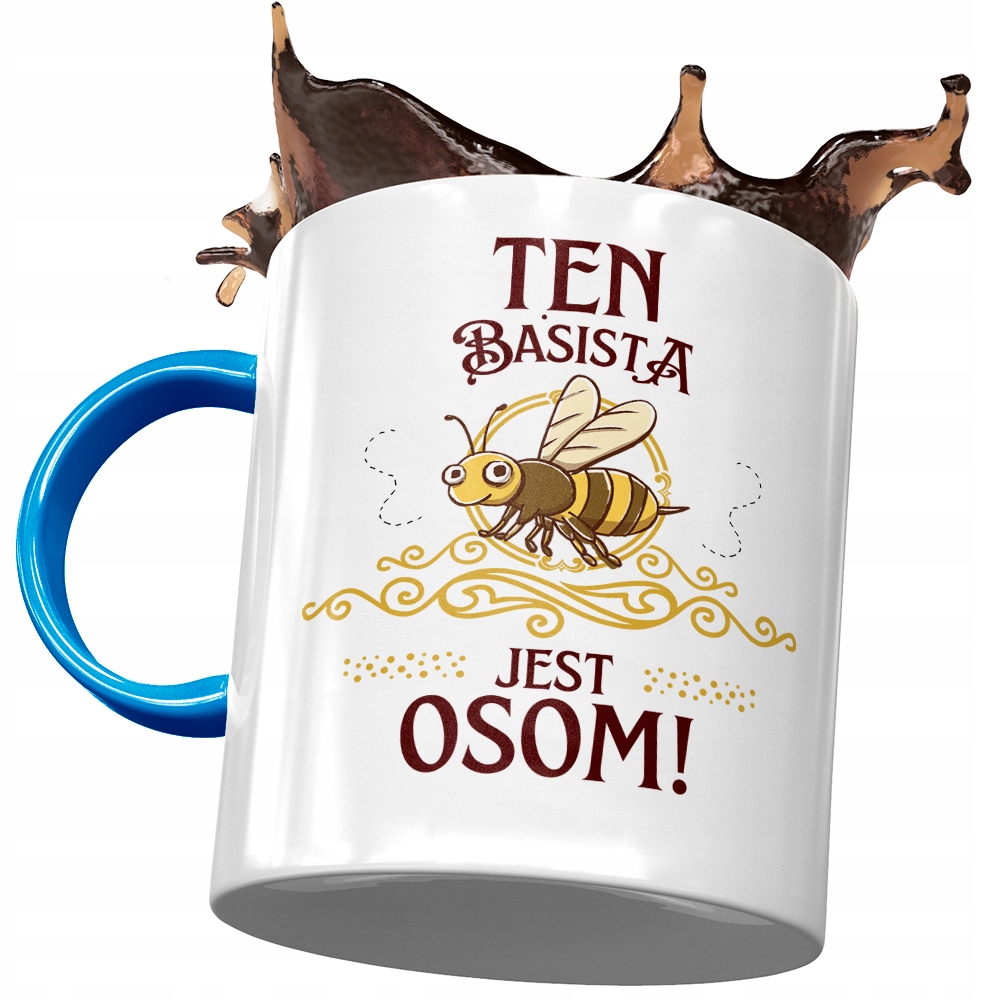 Kubek Błękitny Dla Basisty Ten Basista Jest Osom Z Nadrukiem Ze Zdjęciem