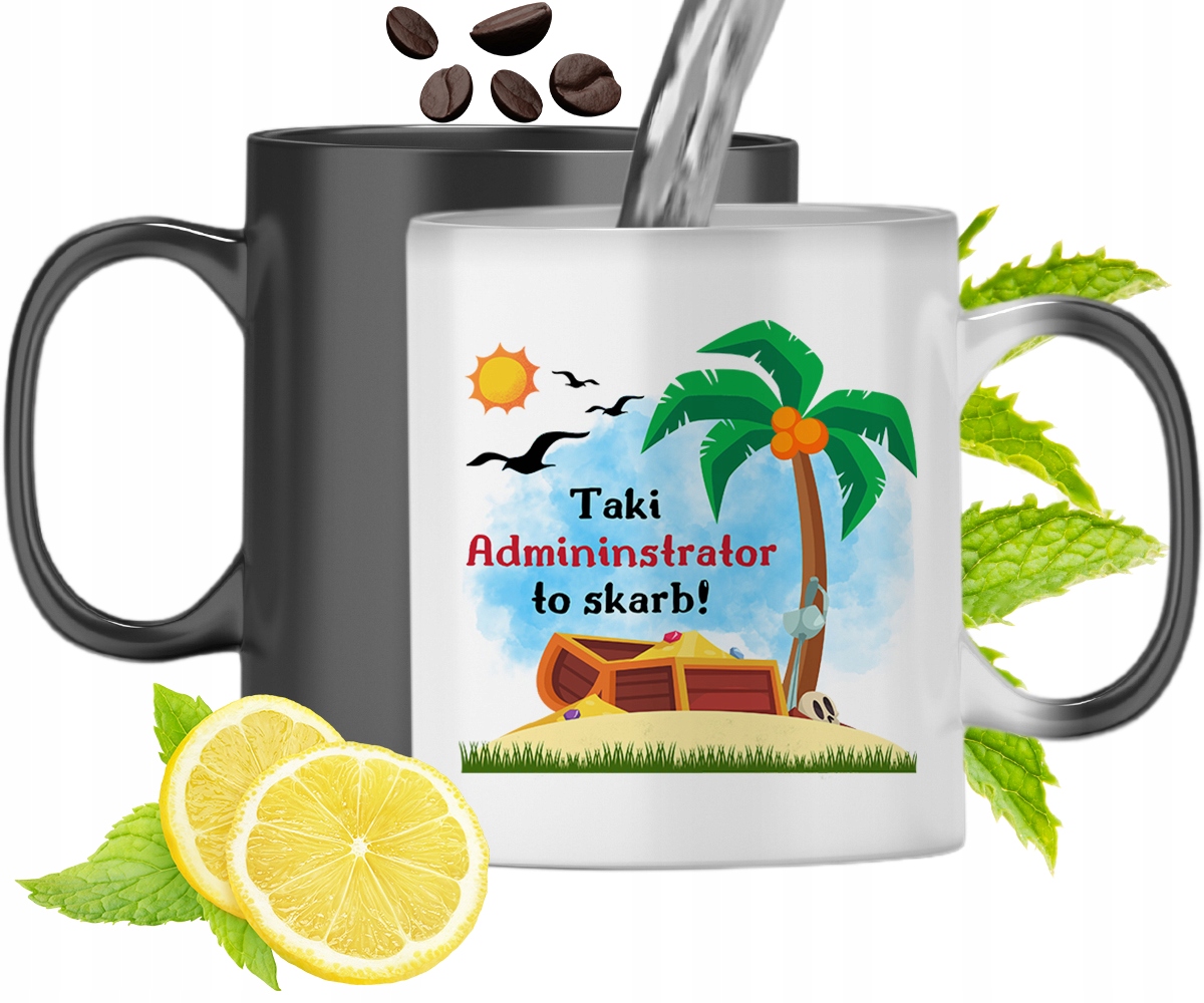 Dla Administratora Kubek Magiczny Na Prezent Z Nadrukiem Ze Zdjęciem