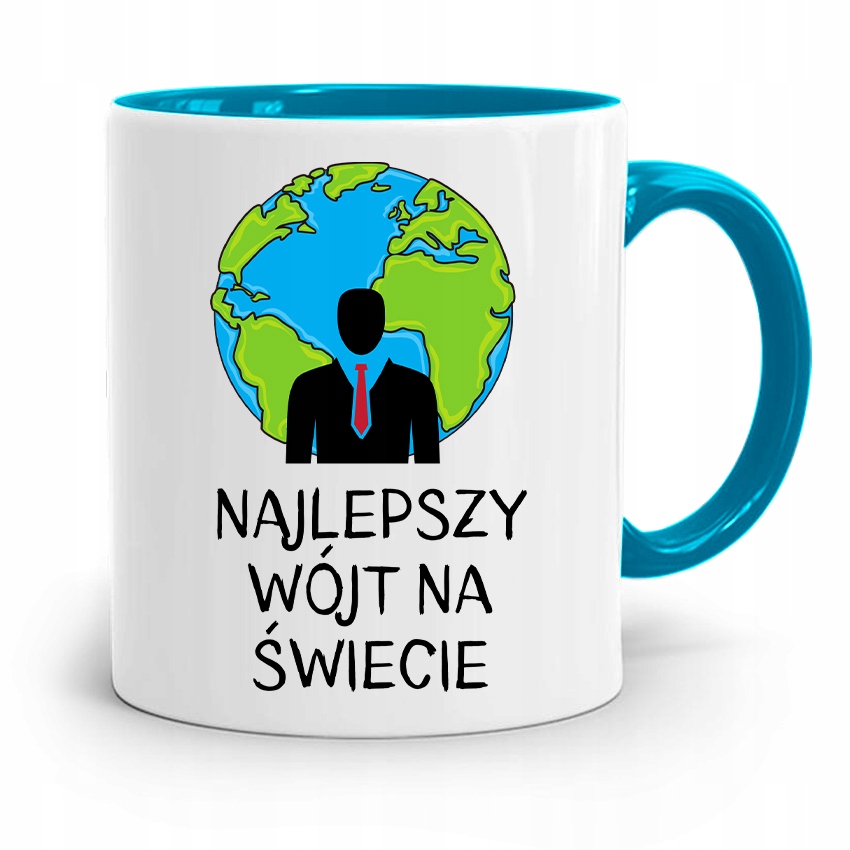 Dla Wójta Kubek Błękitny Prezent Najlepszy Wójt Z Nadrukiem Ze Zdjęciem