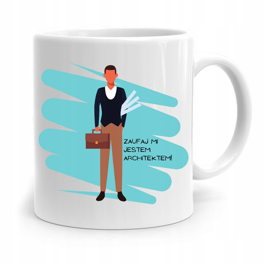 Kubek Architekta Projektanta Zaufaj Mi Prezent Z Nadrukiem Ze Zdjęciem