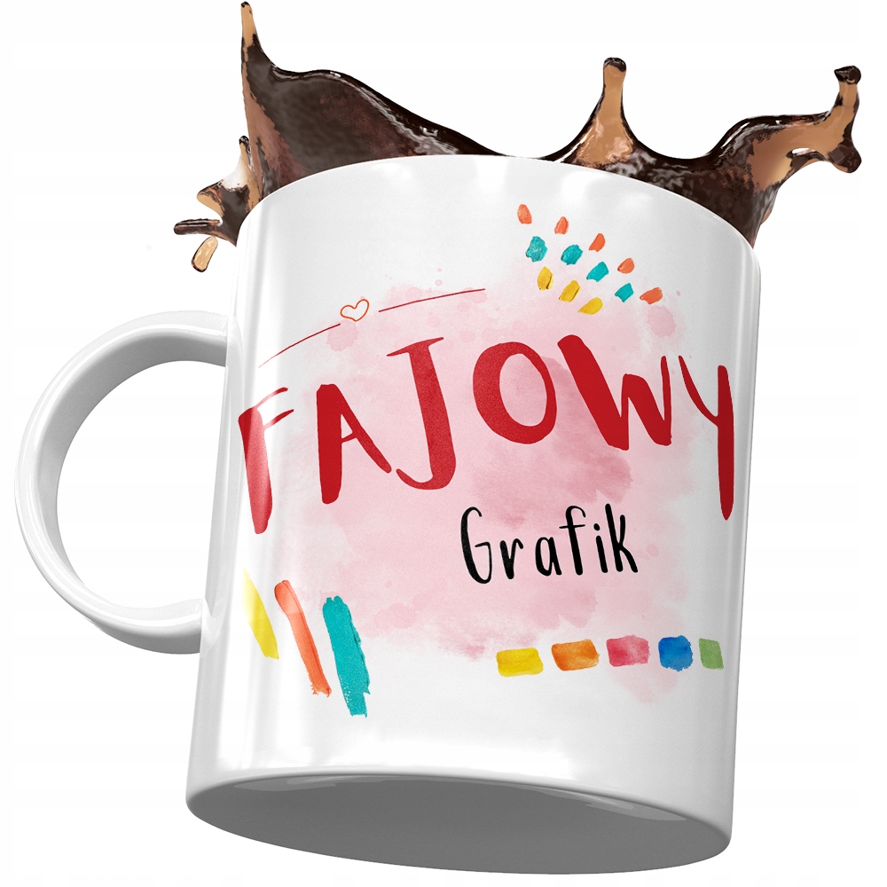 Kubek Dla Grafika Fajowy Grafik Prezent Urodziny Z Nadrukiem Ze Zdjęciem