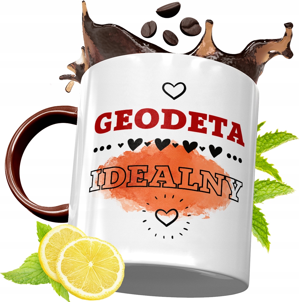 Kubek Bordowy Dla Geodety Na Urodziny Prezent Z Nadrukiem Ze Zdjęciem