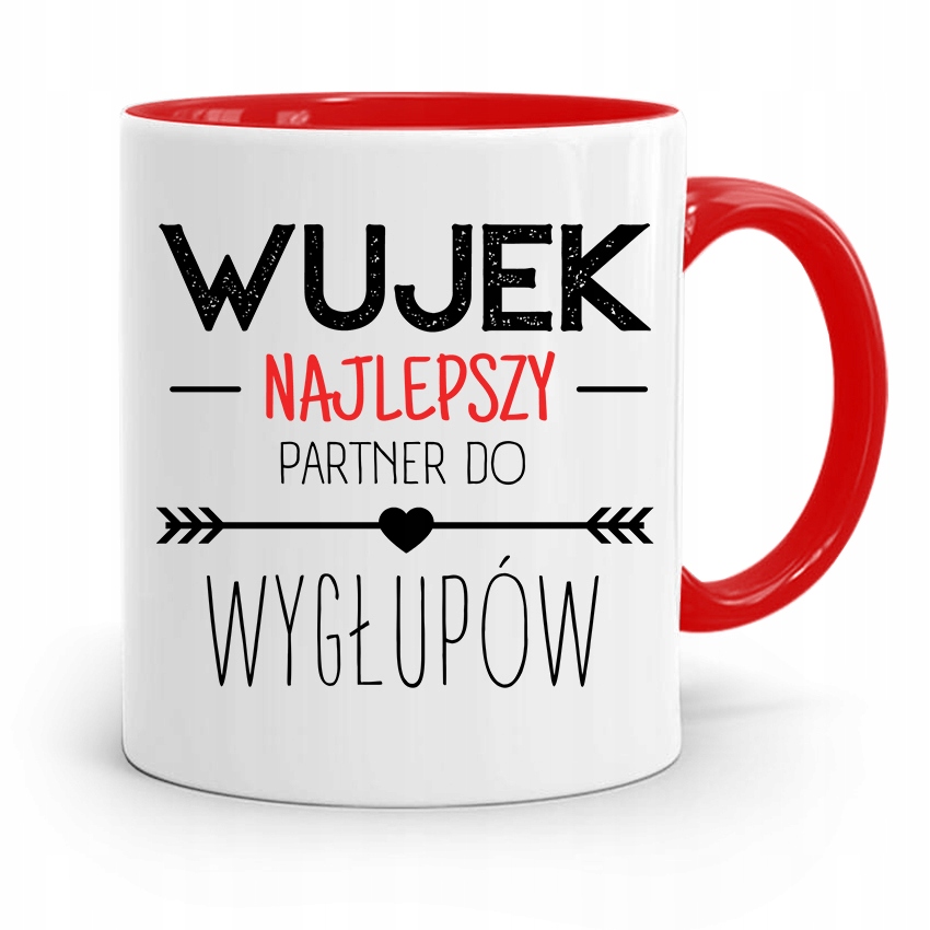 Kubek Czerwony Dla Wujka Najlepszy Do Wygłupów Z Nadrukiem Ze Zdjęciem