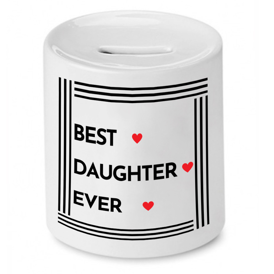 Skarbonka Dla Córki Best Doughter Ever Prezent Z Nadrukiem Ze Zdjęciem
