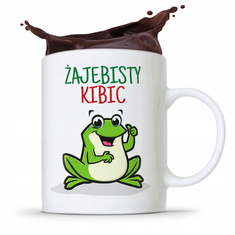 Dla Kibcia Kibola Fana Kubek Żajebisty Kibic Z Nadrukiem Ze Zdjęciem