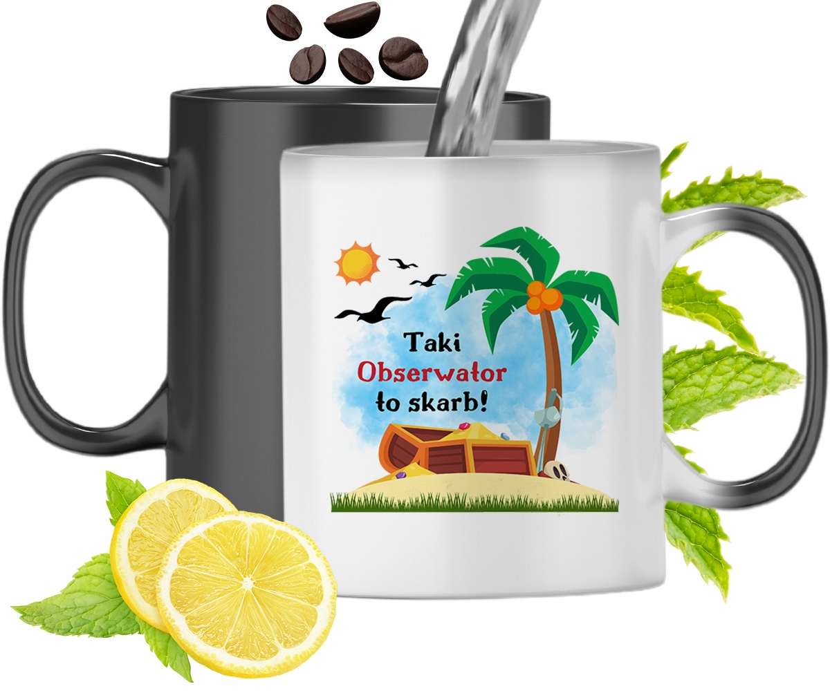 Dla Obserwatora Kubek Magiczny Na Urodziny Prezent Z Nadrukiem Ze Zdjęciem