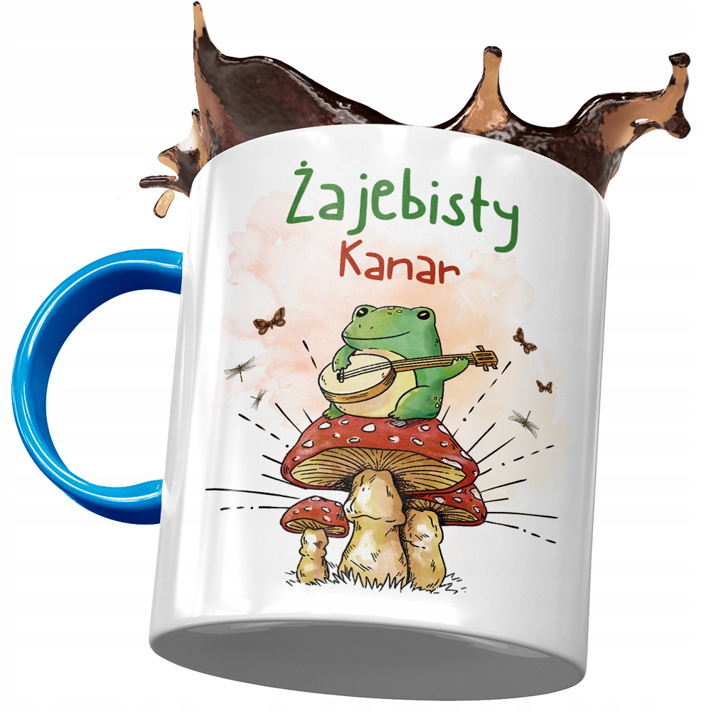 Kubek Błękitny Dla Kanara Żajebisty Kanar Prezent Z Nadrukiem Ze Zdjęciem