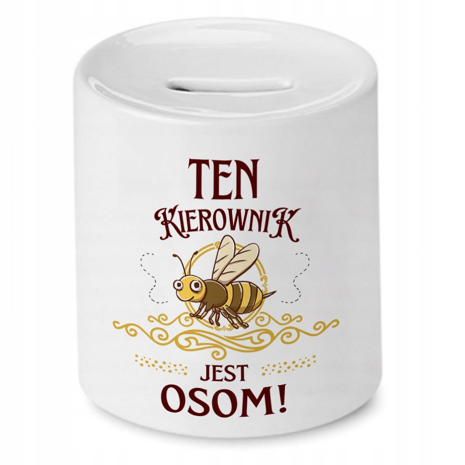 Skarbonka Dla Kierownika Na Urodziny Na Prezent Z Nadrukiem Ze Zdjęciem