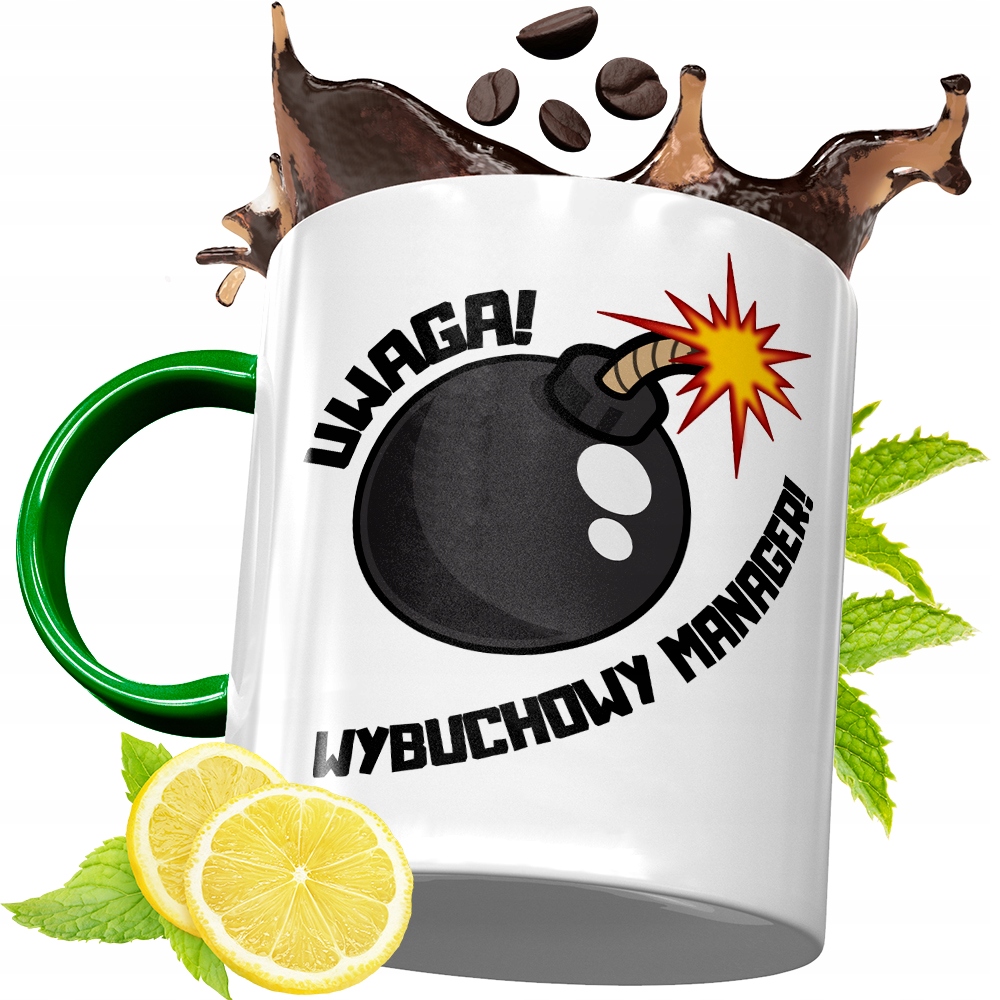 Kubek Zielony Dla Managera Na Urodziny Prezent Z Nadrukiem Ze Zdjęciem