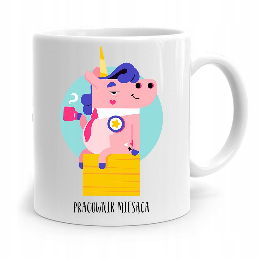 Dla Pracownika Robotnika Kubek Pracownik Miesiąca Z Nadrukiem Ze Zdjęciem