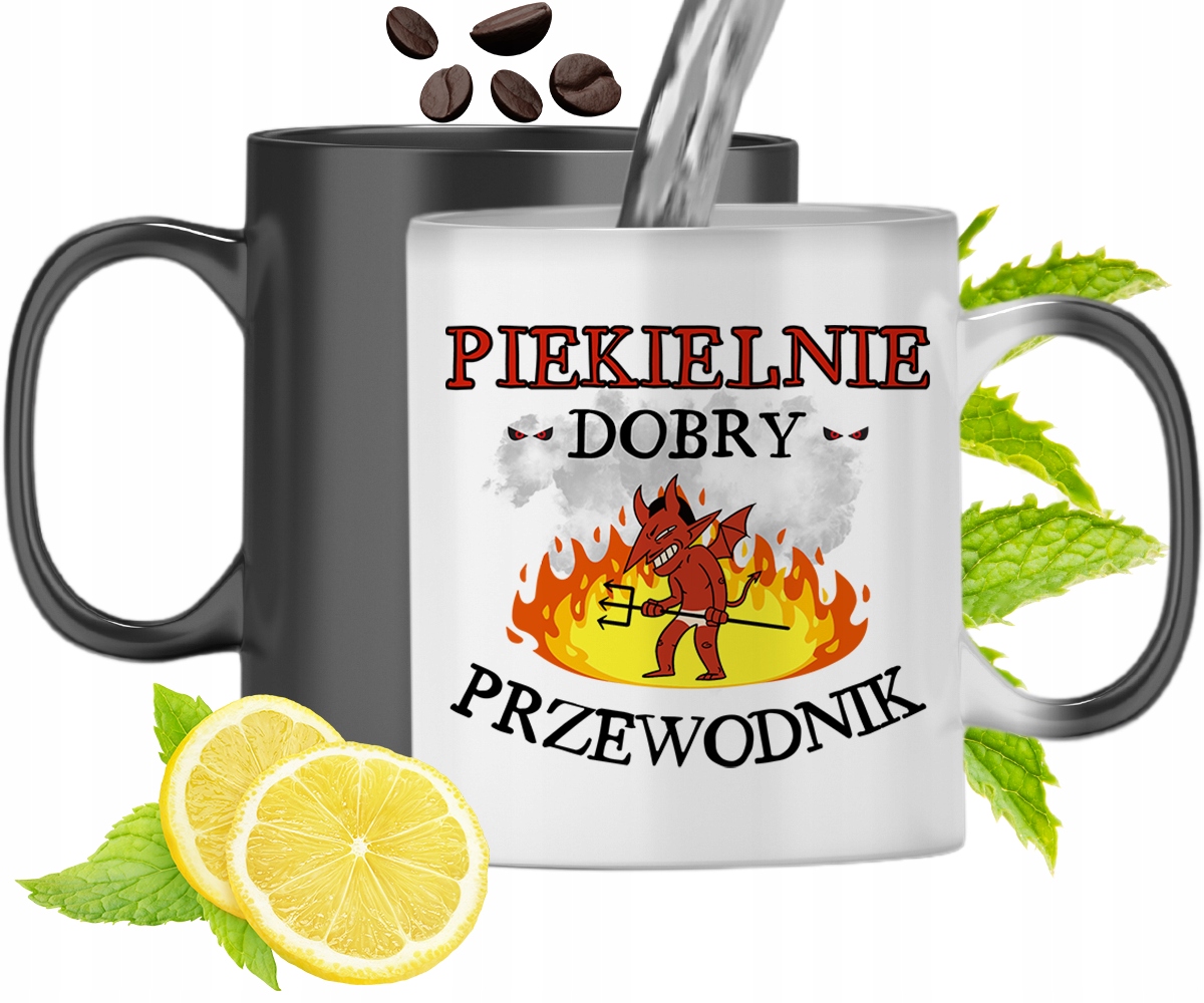 Kubek Magiczny Dla Przewodnika Zmieniający Kolor Z Nadrukiem Ze Zdjęciem