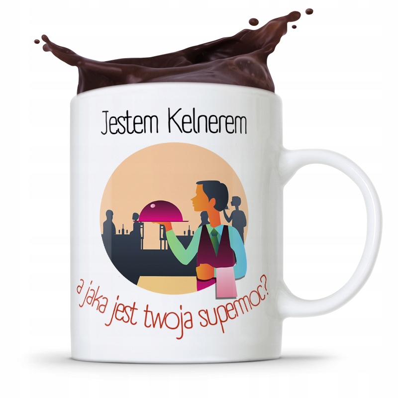 Dla Kelnera Kubek Na Prezent Jestem Kelnerem Z Nadrukiem Ze Zdjęciem