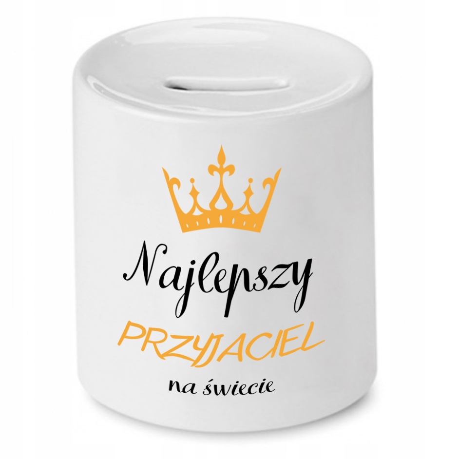 Skarbonka Dla Przyjaciela Najlepszy Na Świecie Z Nadrukiem Ze Zdjęciem