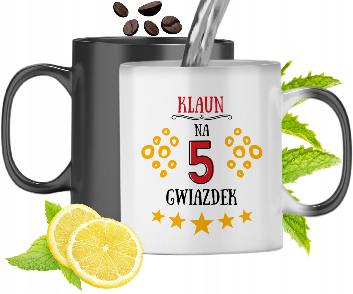 Dla Klauna Kubek Magiczny Na Urodziny Prezent Z Nadrukiem Ze Zdjęciem