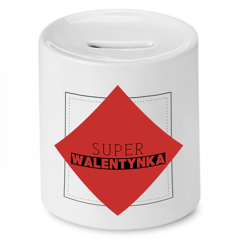 Skarbonka Prezent Walentynki Super Walentynka Z Nadrukiem Ze Zdjęciem