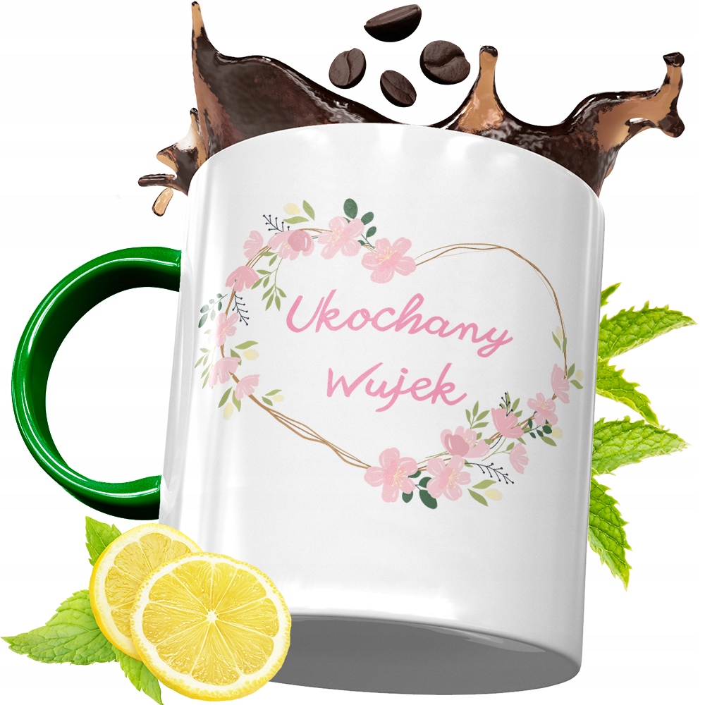 Kubek Zielony Dla Wujka Idealny Prezent Z Nadrukiem Ze Zdjęciem