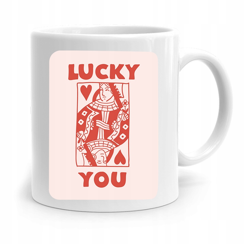 Kubek Prezent Dla Dziewczyny Żony Lucky You Z Nadrukiem Ze Zdjęciem