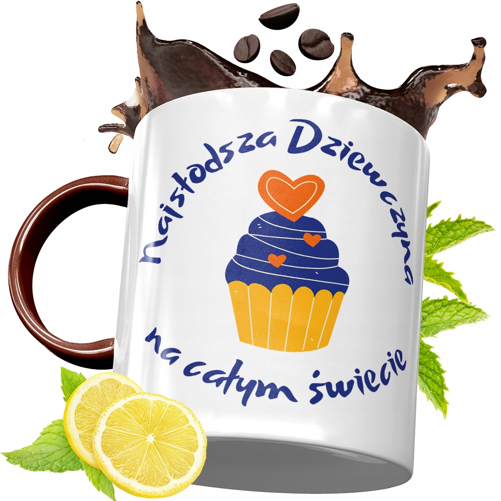 Kubek Bordowy Dla Dziewczyny Na Urodziny Prezent Z Nadrukiem Ze Zdjęciem