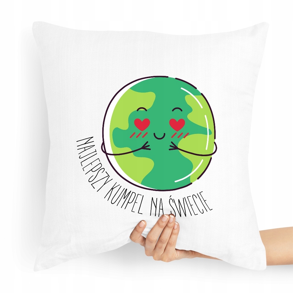 Poduszka Dla Przyjaciela Najlepszy Kumpel Świata Z Nadrukiem Ze Zdjęciem