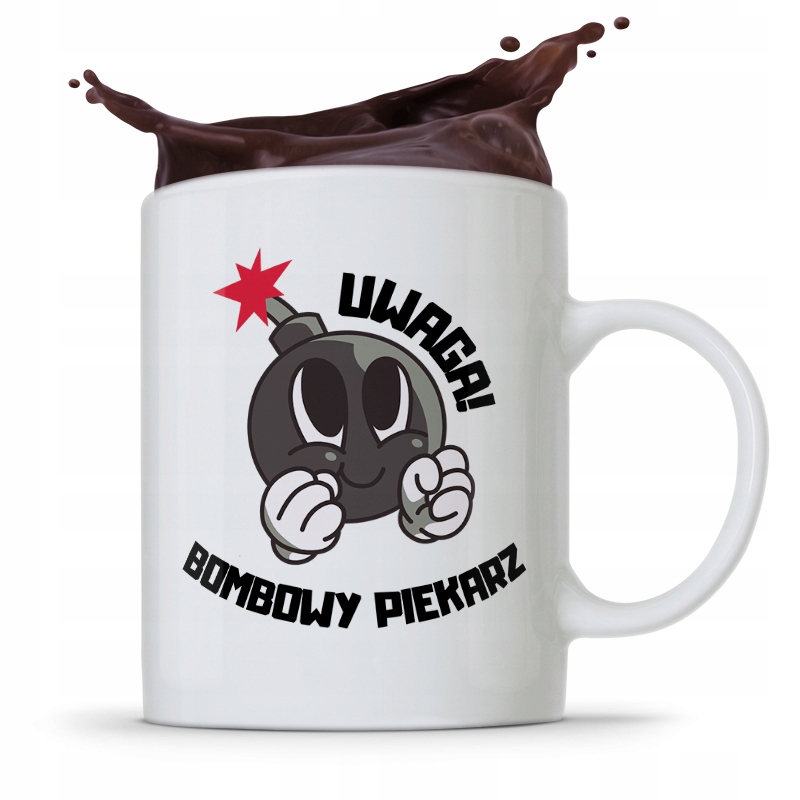Kubek Prezent Dla Piekarza Bombowy Piekarz Z Nadrukiem Ze Zdjęciem