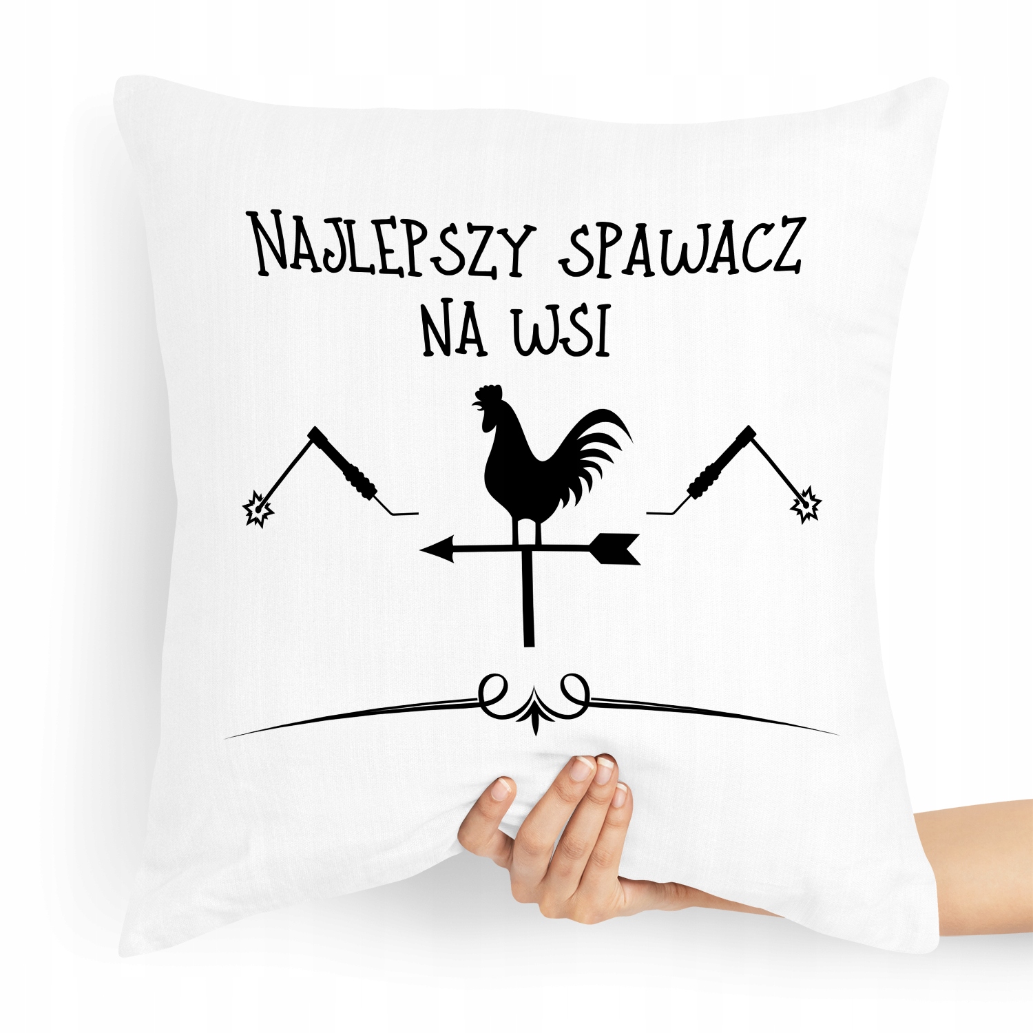 Poduszka Prezent Dla Najlepszego Spawacza Na Wsi Z Nadrukiem Ze Zdjęciem