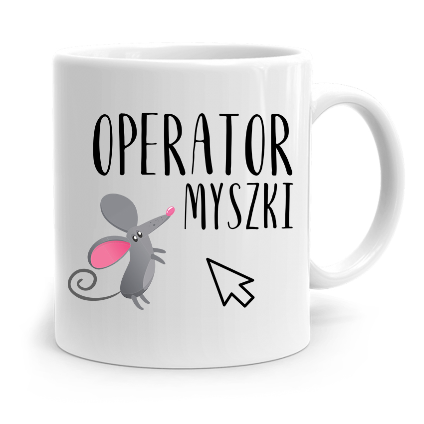 Kubek Informatyka Programisty Operator Myszki Z Nadrukiem Ze Zdjęciem