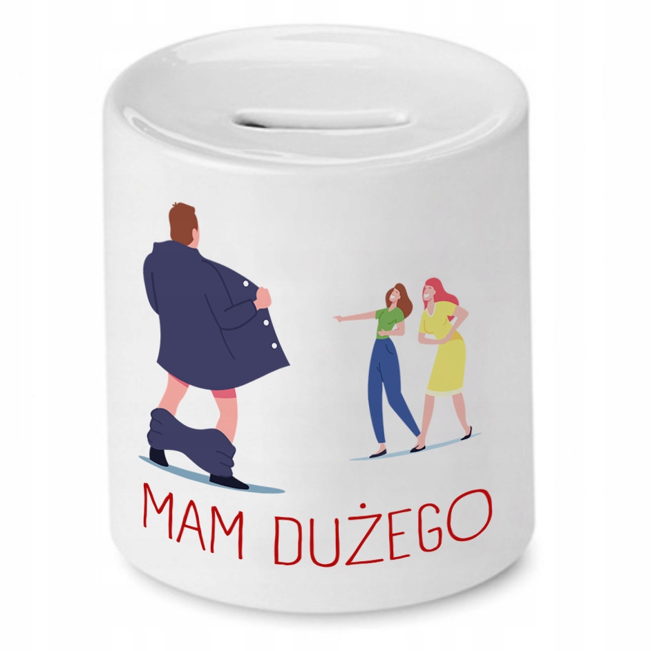 Skarbonka Śmieszna Zabawna Mam Dużęgo Prezent Z Nadrukiem Ze Zdjęciem