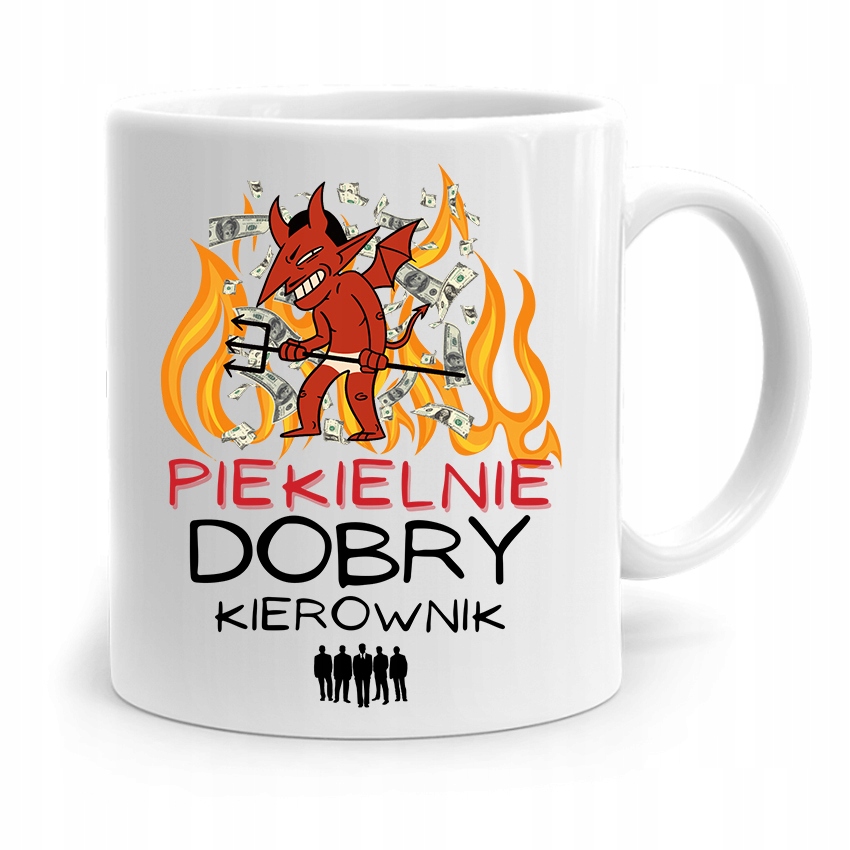 Kubek Prezent Dla Kierownika Piekielnie Dobry Z Nadrukiem Ze Zdjęciem