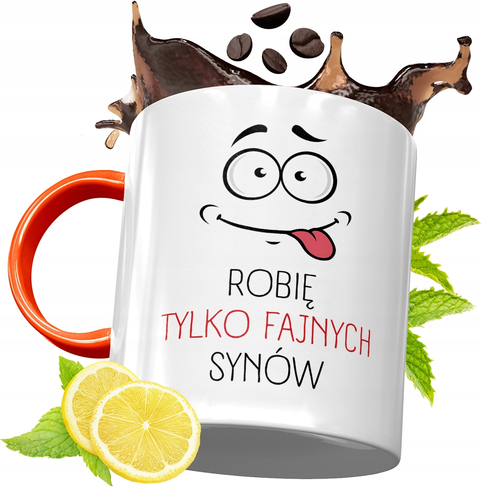 Kubek Pomarańczowy Dla Taty Dzień Taty Prezent Z Nadrukiem Ze Zdjęciem