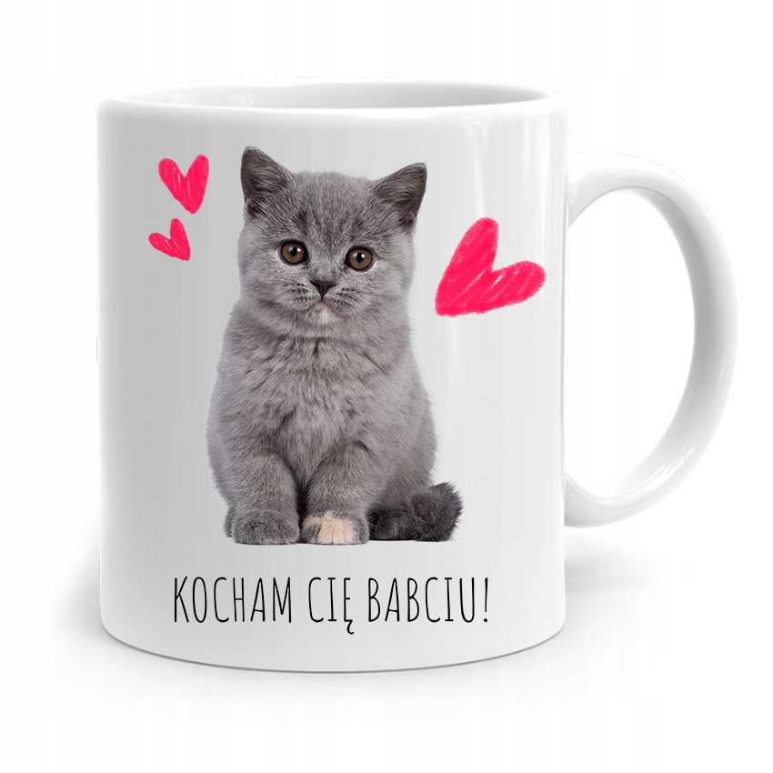 Kubek Dla Babci Na Urodziny Kocham Cię Babciu Z Nadrukiem Ze Zdjęciem