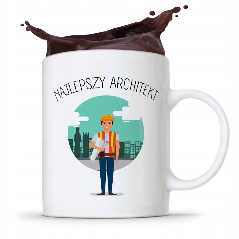 Kubek Architekta Projektanta Najlepszy Architekt Z Nadrukiem Ze Zdjęciem