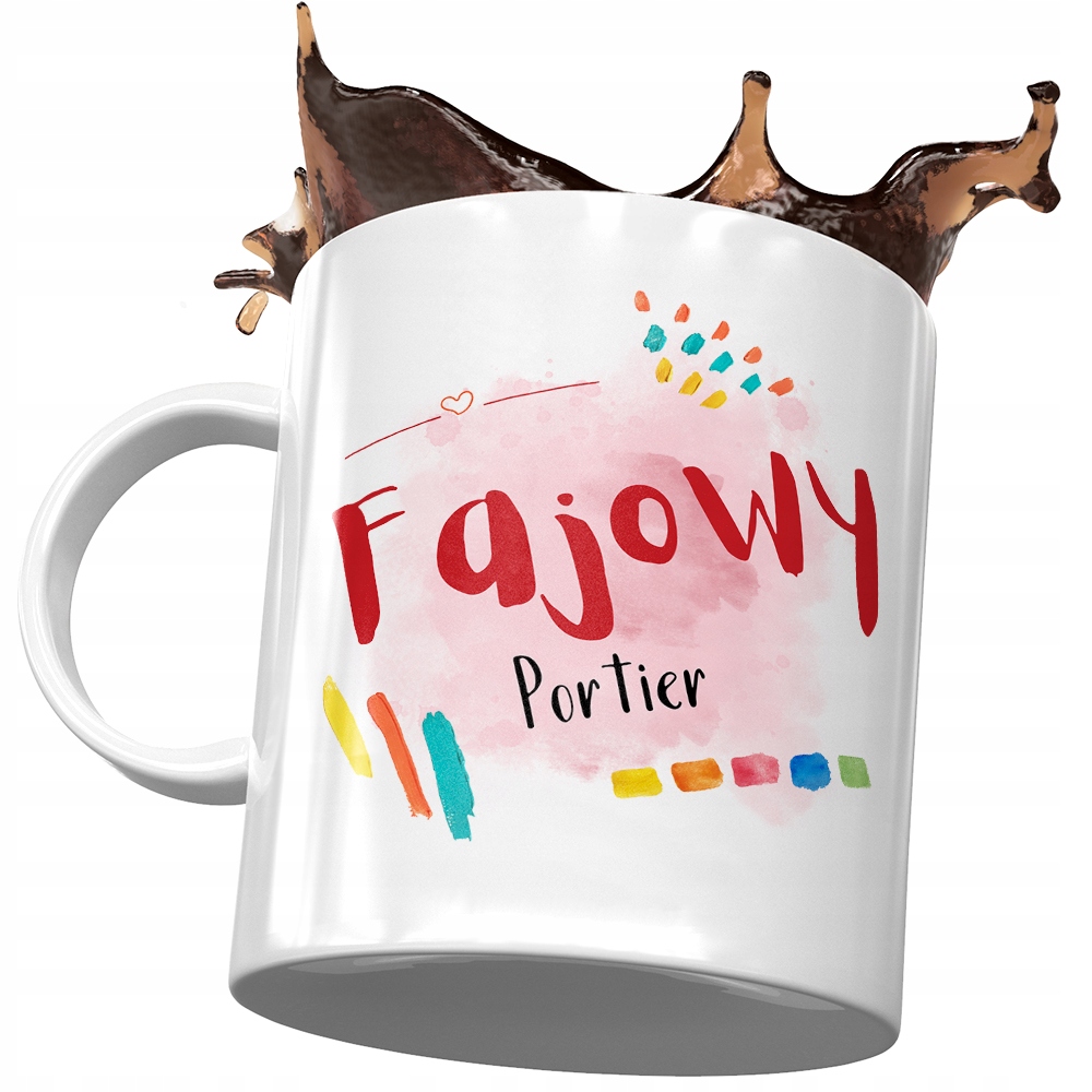 Kubek Dla Portiera Fajowy Portier Z Nadrukiem Ze Zdjęciem
