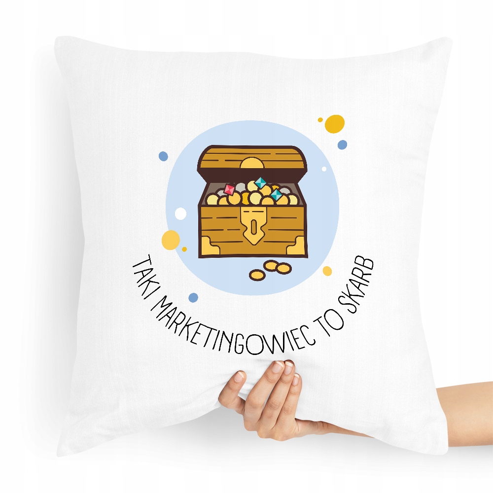 Prezent Poduszka Dla Margetingowca Marketing Z Nadrukiem Ze Zdjęciem