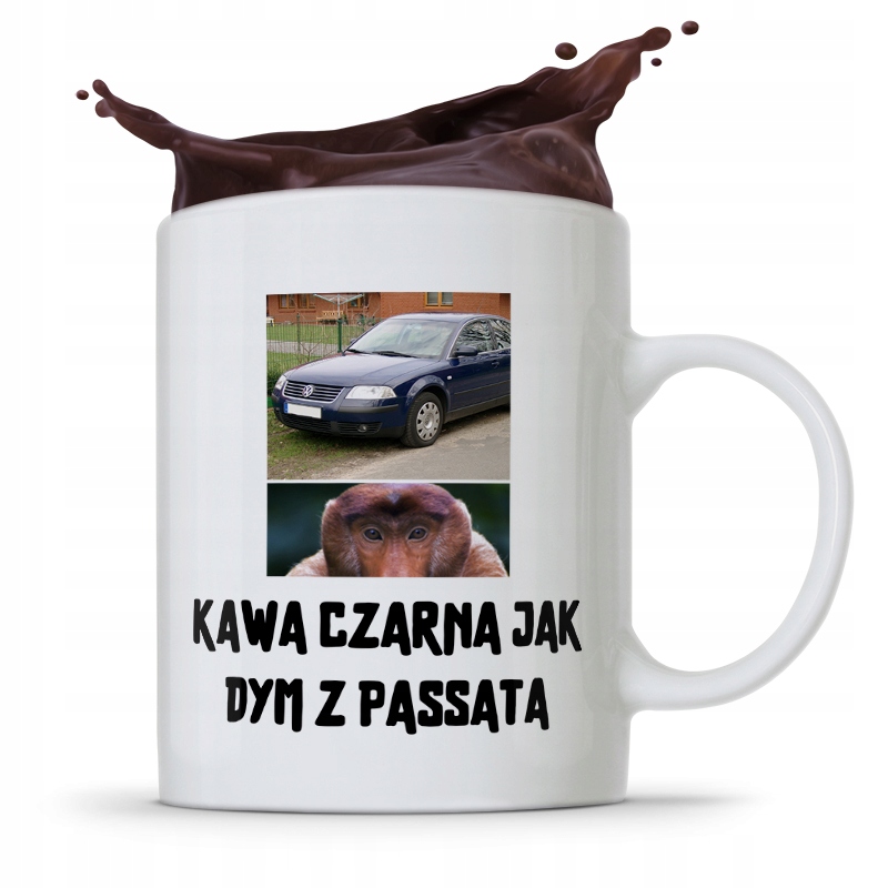 Kubek Prezent Dla Chłopaka Kawa Czarna Jak Dym Z Nadrukiem Ze Zdjęciem