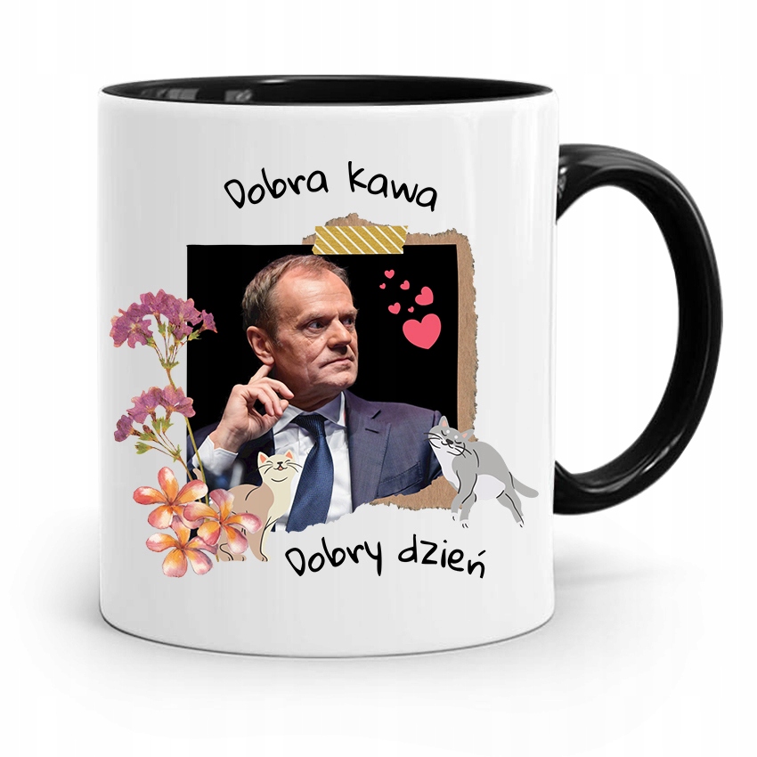 Kubek Czarny Donald Tusk Po Platforma Prezent