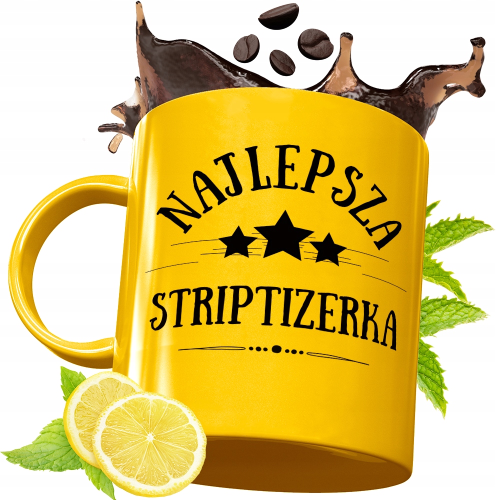 Złoty Kubek Premium Dla Striptizerki Prezent Z Nadrukiem Ze Zdjęciem