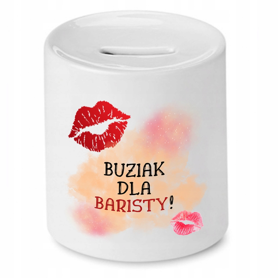 Dla Baristy Prezent Skarbonka Buziak Dla Z Nadrukiem Ze Zdjęciem