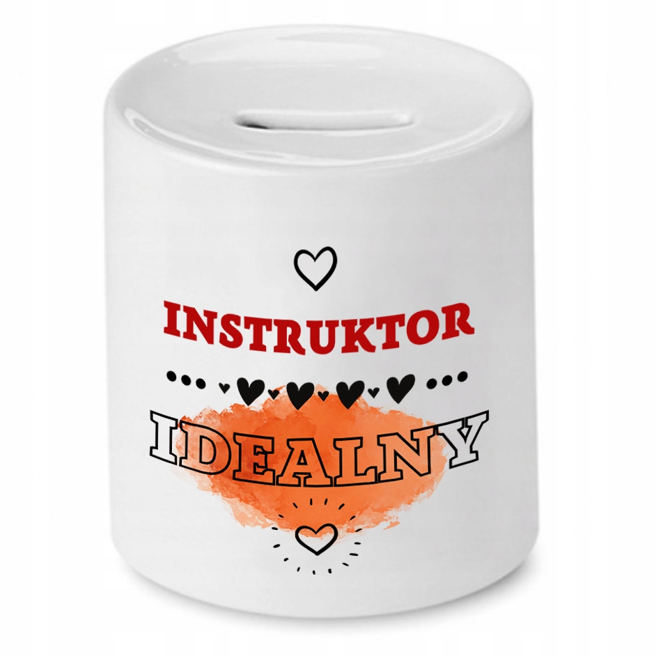 Dla Instruktora Skarbonka Instruktor Idealny Z Nadrukiem Ze Zdjęciem