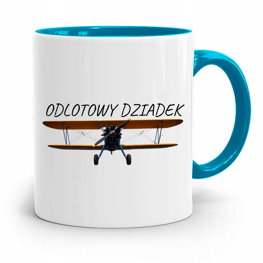 Kubek Błękitny Dzień Dziadka Odlotowy Dziadek Z Nadrukiem Ze Zdjęciem