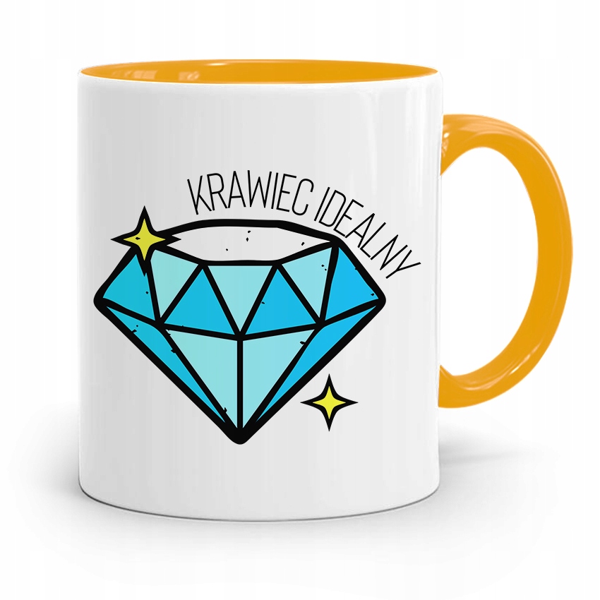 Kubek Żółty Dla Krawca Krawiec Idealny Prezent Z Nadrukiem Ze Zdjęciem