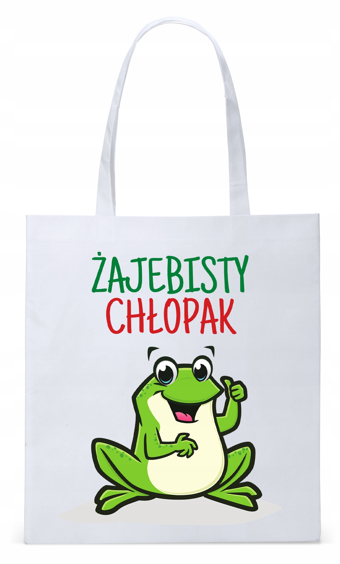 Dla Chłopaka Męża Prezent Torba Eco Biała Shopper Z Nadrukiem Ze Zdjęciem