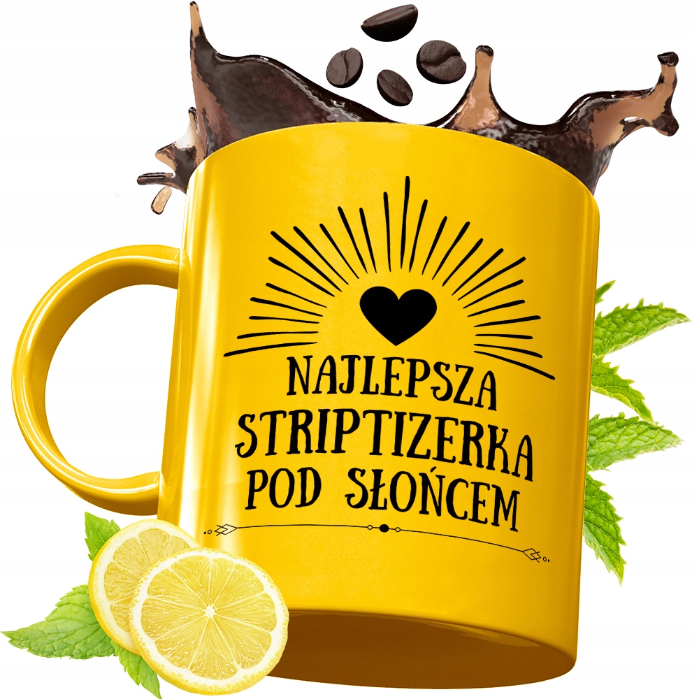 Złoty Kubek Premium Dla Striptizerki Prezent Z Nadrukiem Ze Zdjęciem