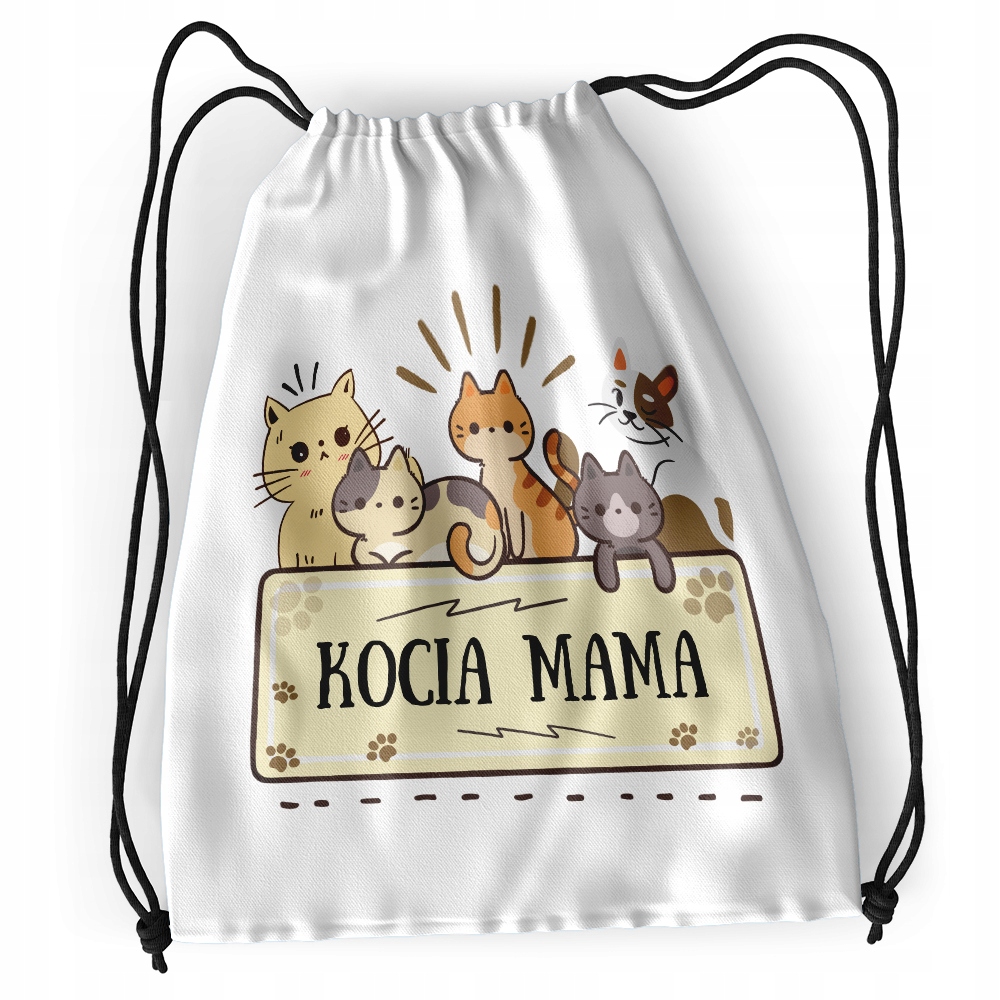 Plecak Kotki Kotek Szkolny Worek Torba Z Nadrukiem Ze Zdjęciem