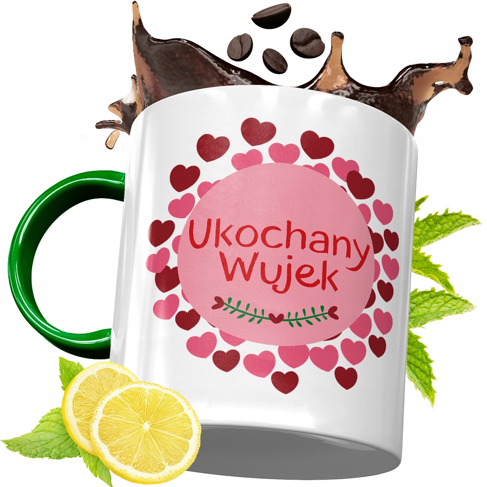 Kubek Zielony Dla Wujka Idealny Prezent Z Nadrukiem Ze Zdjęciem