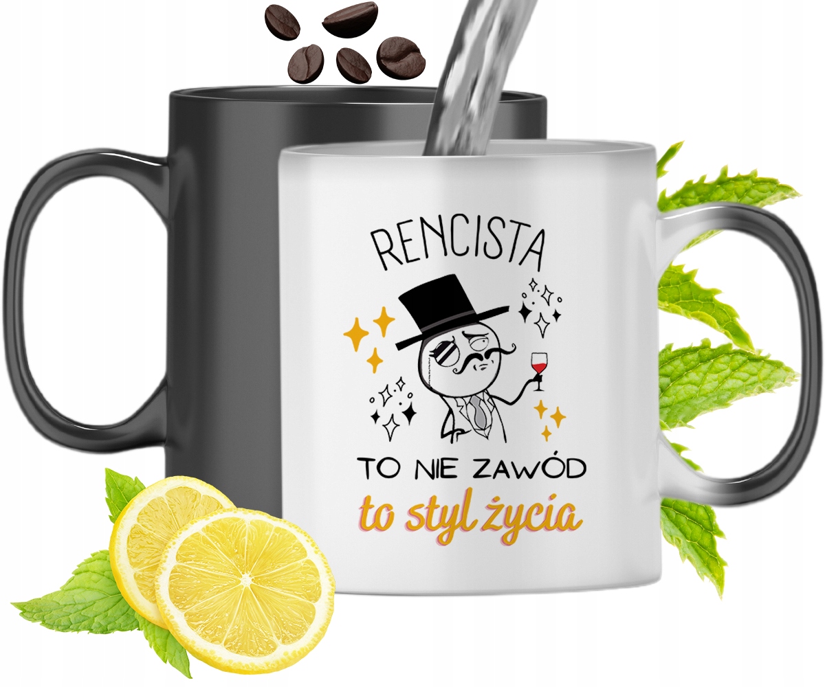 Dla Rencisty Kubek Magiczny Na Urodziny Prezent Z Nadrukiem Ze Zdjęciem